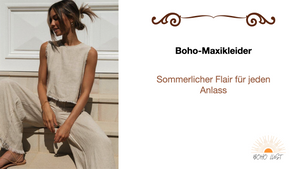 Boho-Maxikleider: Sommerlicher Flair für jeden Anlass