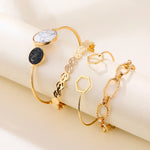 Boho Marble Armband-Set