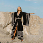 Damen-Kimono mit eleganten Mustern