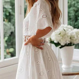 Kurzes, schickes Boho-Abendkleid