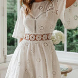 Kurzes, schickes Boho-Abendkleid