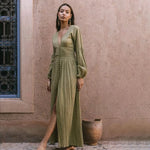 Langes Boho-Chic-Kleid