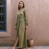 Langes Boho-Chic-Kleid