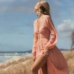 Langes Boho-Chic-Kleid