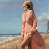 Langes Boho-Chic-Kleid