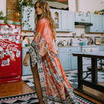 Lockeres Boho-Kimono-Kleid