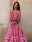 Pink Print Sommerkleid
