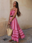 Pink Print Sommerkleid