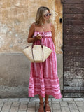 Pink Print Sommerkleid