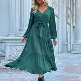 Bohemian Ruffled Maxi Dress