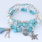 Boho Armband Himmelblaues