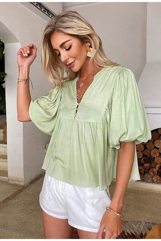 Boho Bluse Satin