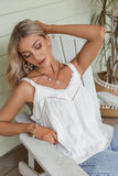 Boho Bluse Top Weiß