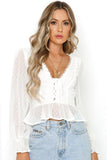 Boho Bluse Weiße Chic