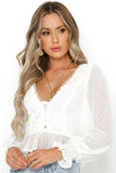 Boho Bluse Weiße Chic