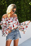 Boho Bluse mit Ausgestellten Ärmeln