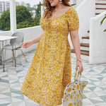 Boho Kleid Kurz Chic Floral Große Größe