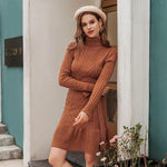 Boho Kleid Kurz Herbst Winter