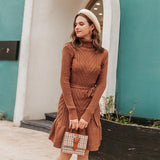 Boho Kleid Kurz Herbst Winter