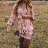 Boho Kleid Kurz Hippie