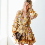 Boho Kleid Kurz Hippie