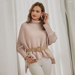 Boho Pullover Strick Rosa