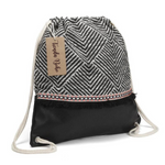 Boho Rucksack Chic Gestreift