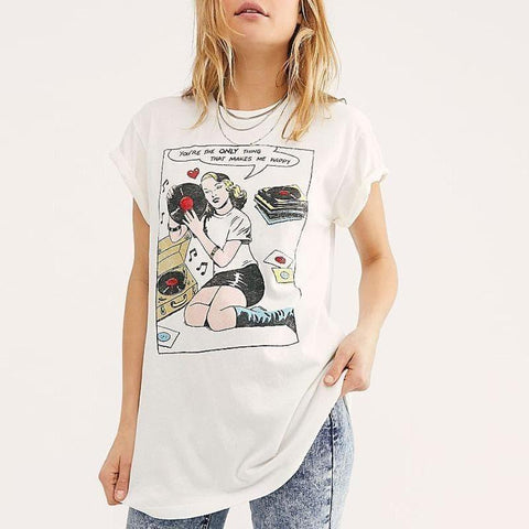 Boho Top Vintage Music Lover