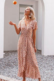 Maxikleid Boho Besticktes Chic Blumen