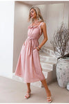 Maxikleid Boho Chic Rosa