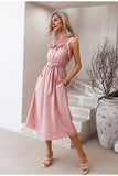 Maxikleid Boho Chic Rosa