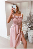 Maxikleid Boho Chic Rosa