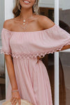 Maxikleid Boho Chic Rosa Hochzeits