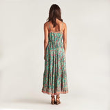 Maxikleid Boho Hippie Blumen