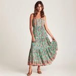 Maxikleid Boho Hippie Blumen