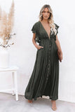 Maxikleid Boho Militärgrünes