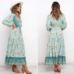 Maxikleid Boho Retro Blumen