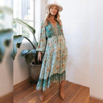 Maxikleid Boho Retro Blumen