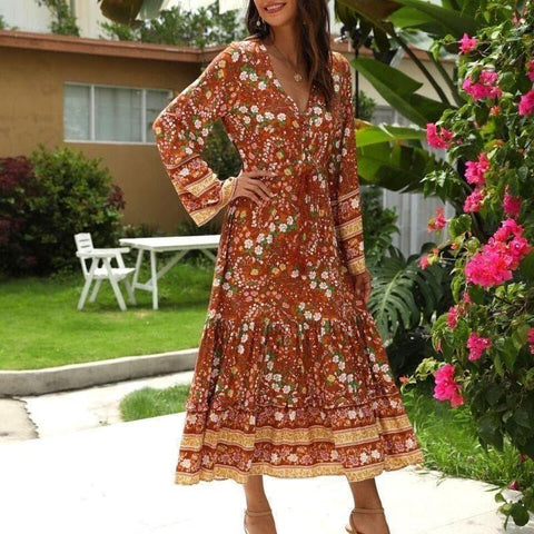 Maxikleid Boho Retro